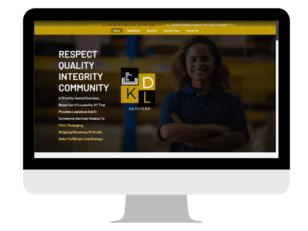 KDL Services image of the website